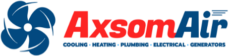 Logo for Axsom Air Conditioning plumbing and electrical